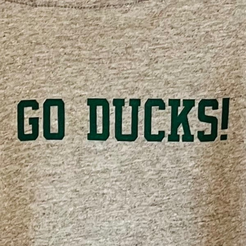 Delta Pro Weight Oregon Ducks Heather Gray Tee Size XL NWOT - Picture 4 of 7